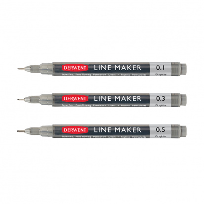Ручка капиллярная Graphik Line Maker 0.1 графит